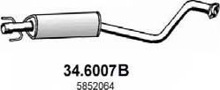 ASSO 34-6007B - Средний глушитель выхлопных газов unicars.by