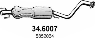 ASSO 34.6007 - Средний глушитель выхлопных газов unicars.by