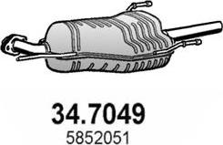 ASSO 34.7049 - Глушитель выхлопных газов, конечный unicars.by