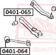 ASVA 0401-064 - Сайлентблок, рычаг подвески колеса unicars.by