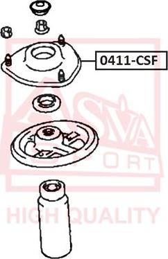 ASVA 0411-CSF - Опора стойки амортизатора, подушка unicars.by