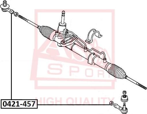 ASVA 0421-457 - Наконечник рулевой тяги, шарнир unicars.by