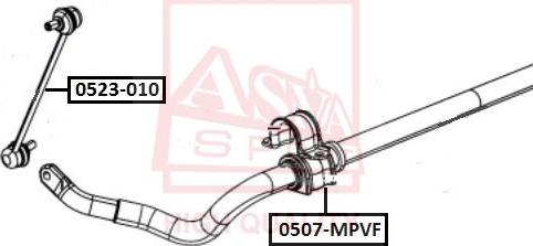 ASVA 0523-010 - Тяга / стойка, стабилизатор unicars.by