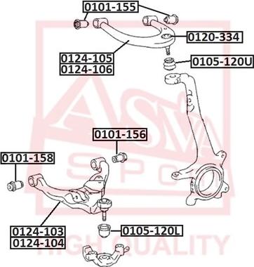 ASVA 0105-120L - Пыльник шаровой опоры unicars.by