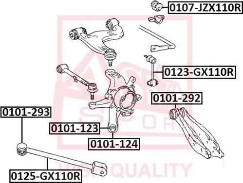 ASVA 0107-JZX110R - Втулка стабилизатора unicars.by