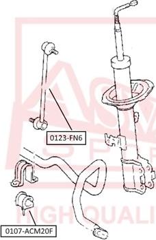 ASVA 0107-ACM20F - Втулка стабилизатора unicars.by