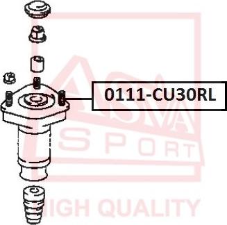 ASVA 0111-CU30RL - Опора стойки амортизатора, подушка unicars.by