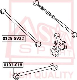 ASVA 0125-SV32 - Рычаг подвески колеса unicars.by