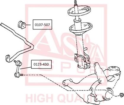 ASVA 0123-430 - Тяга / стойка, стабилизатор unicars.by