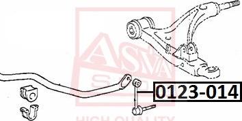 ASVA 0123-014 - Тяга / стойка, стабилизатор unicars.by