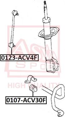 ASVA 0123-ACV4F - Тяга / стойка, стабилизатор unicars.by