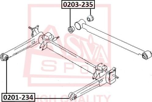 ASVA 0203-235 - Опора стойки амортизатора, подушка unicars.by