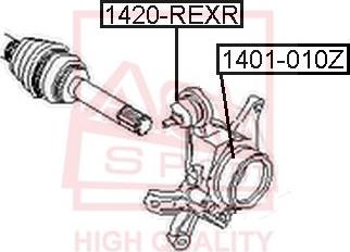 ASVA 1420-REXR - Шаровая опора, несущий / направляющий шарнир unicars.by