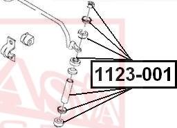 ASVA 1123-001 - Тяга / стойка, стабилизатор unicars.by