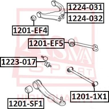 ASVA 1223-017 - Тяга / стойка, стабилизатор unicars.by