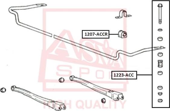 ASVA 1223-ACC - Тяга / стойка, стабилизатор unicars.by