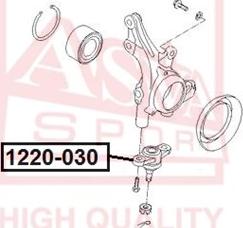 ASVA 1220-030 - Шаровая опора, несущий / направляющий шарнир unicars.by