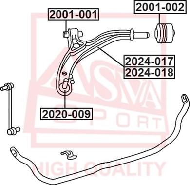 ASVA 2024-017 - Рычаг подвески колеса unicars.by