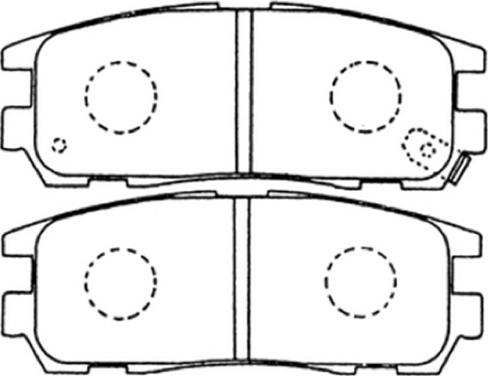 VAICO V40-8037-1 - Тормозные колодки, дисковые, комплект unicars.by