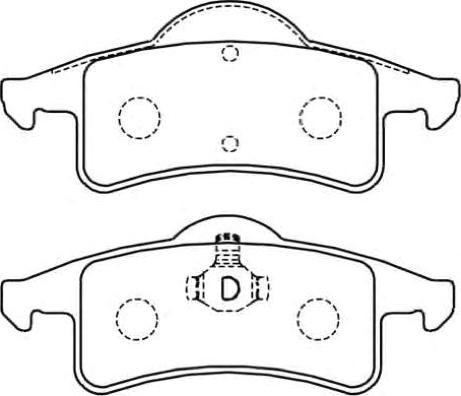 ASVA AKD-5936 - Тормозные колодки, дисковые, комплект unicars.by