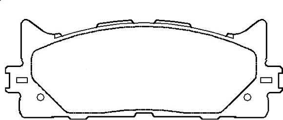 ASVA AKD-562H - Тормозные колодки, дисковые, комплект unicars.by