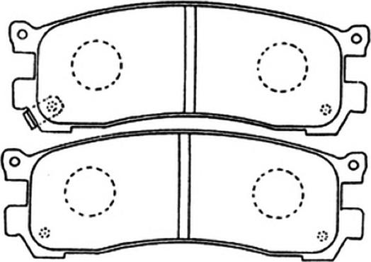 ASVA AKD-5290 - Тормозные колодки, дисковые, комплект unicars.by