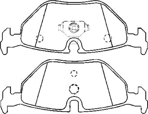 Mando MPF13NS - Тормозные колодки, дисковые, комплект unicars.by