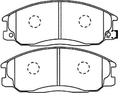 Japanparts JPAH05AF - Тормозные колодки, дисковые, комплект unicars.by