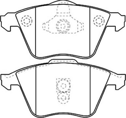 Dynamatrix DBP1597 - Тормозные колодки, дисковые, комплект unicars.by