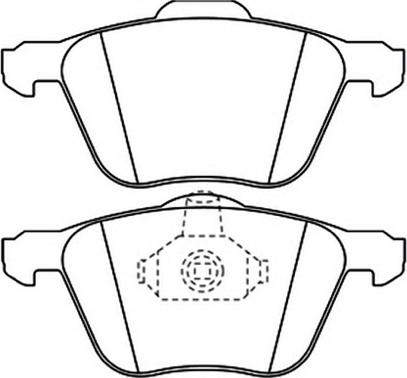 Triscan 1100-0986TB2405 - Тормозные колодки, дисковые, комплект unicars.by