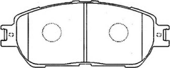 ASVA AKD-1480 - Тормозные колодки, дисковые, комплект unicars.by