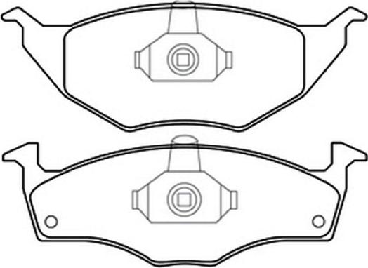 ASVA AKD-1057 - Тормозные колодки, дисковые, комплект unicars.by