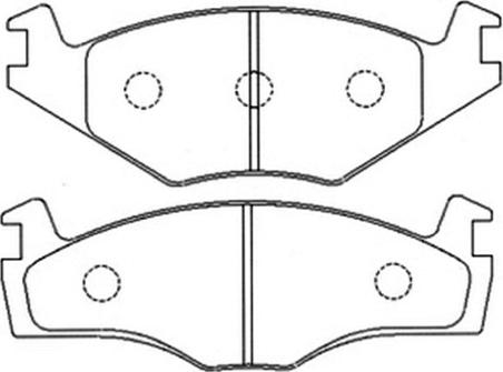 ASVA AKD-1192 - Тормозные колодки, дисковые, комплект unicars.by