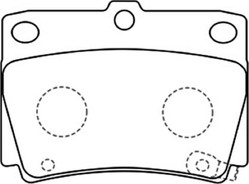 ASVA AKD-1197 - Тормозные колодки, дисковые, комплект unicars.by