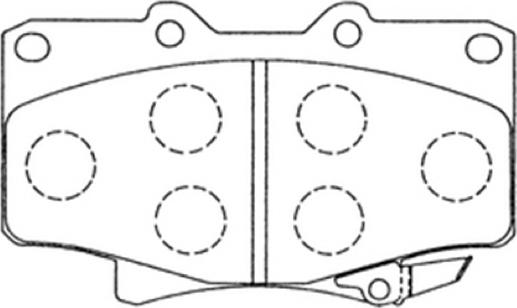 ASVA AKD-1142 - Тормозные колодки, дисковые, комплект unicars.by