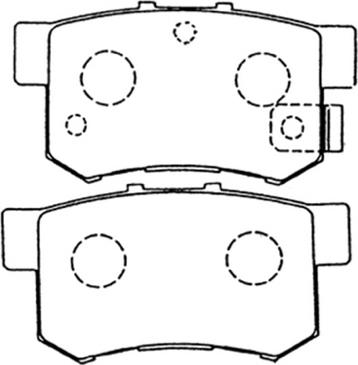 ASVA AKD-1119 - Тормозные колодки, дисковые, комплект unicars.by