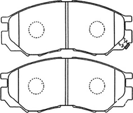 BENDIX 572419 - Тормозные колодки, дисковые, комплект unicars.by