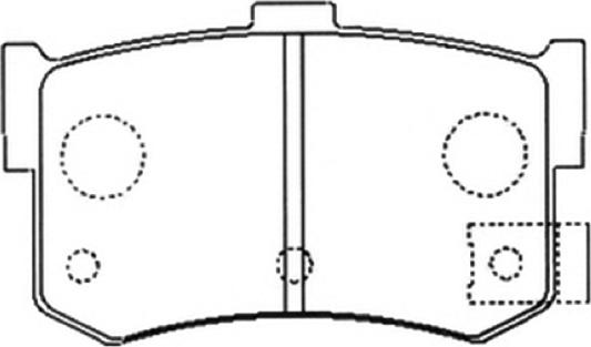 ASVA AKD-1121 - Тормозные колодки, дисковые, комплект unicars.by