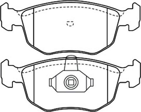 R Brake RB1151-825 - Тормозные колодки, дисковые, комплект unicars.by