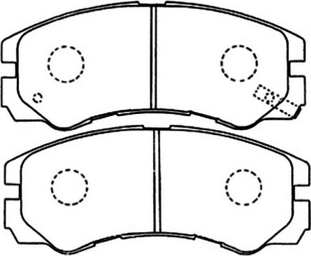 Triscan 1100-0986424366 - Тормозные колодки, дисковые, комплект unicars.by