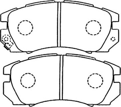 ASVA AKD-1335 - Тормозные колодки, дисковые, комплект unicars.by