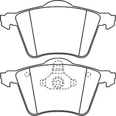 Valeo 671801 - Тормозные колодки, дисковые, комплект unicars.by