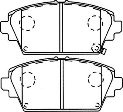 ASVA AKD-1268 - Тормозные колодки, дисковые, комплект unicars.by