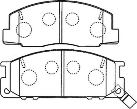 ASVA AKD-1218 - Тормозные колодки, дисковые, комплект unicars.by