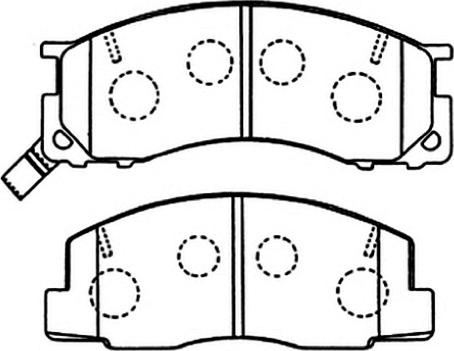 ASVA AKD-1273 - Тормозные колодки, дисковые, комплект unicars.by