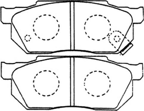 ASVA AKD-8263 - Тормозные колодки, дисковые, комплект unicars.by