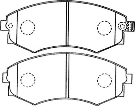 BENDIX DB1263 - Тормозные колодки, дисковые, комплект unicars.by