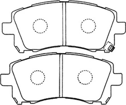 ASVA AKD-7390 - Тормозные колодки, дисковые, комплект unicars.by