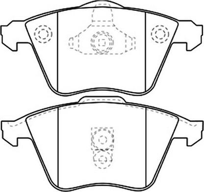 ASVA AKDC-0334 - Тормозные колодки, дисковые, комплект unicars.by