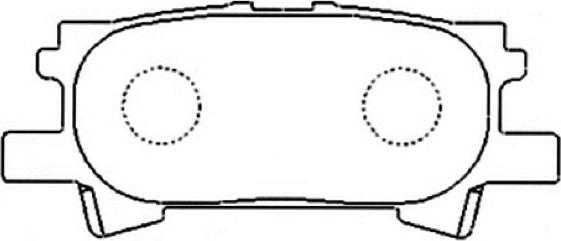 ASVA AKDC-1498 - Тормозные колодки, дисковые, комплект unicars.by